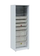 EUROMEDICA O - 66 skříň léková boxová, otevřená, 1950x660x535, korpus bílý